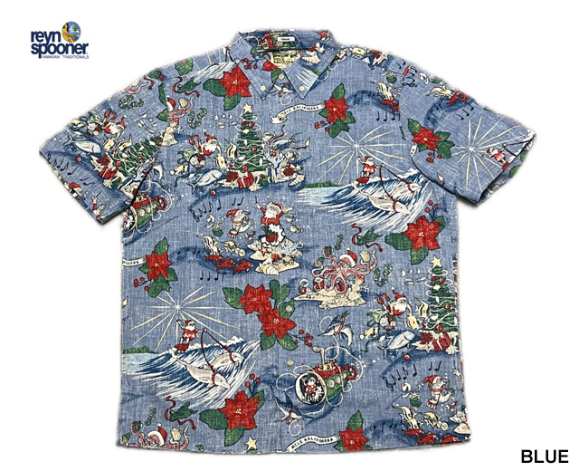 Reynspooner レインスプーナー アロハシャツ HAWAIIAN CHRISTMAS 2024