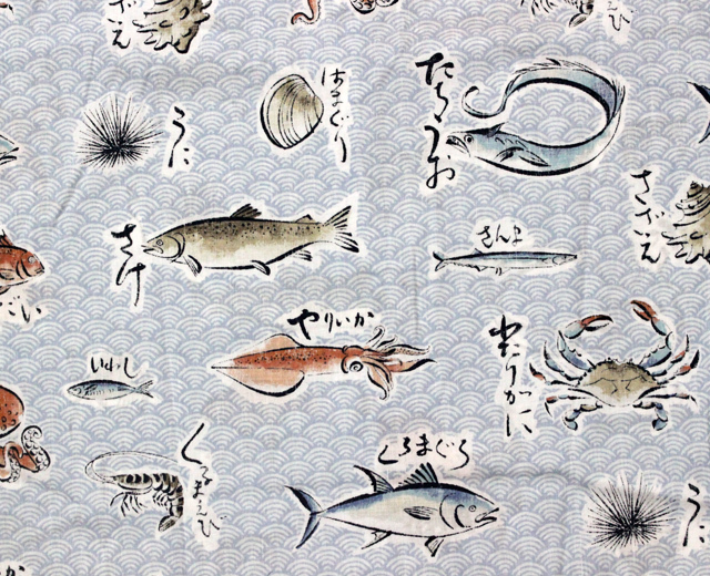 Reynspooner レインスプーナー アロハシャツ PACIFIC CATCH 魚 寿司