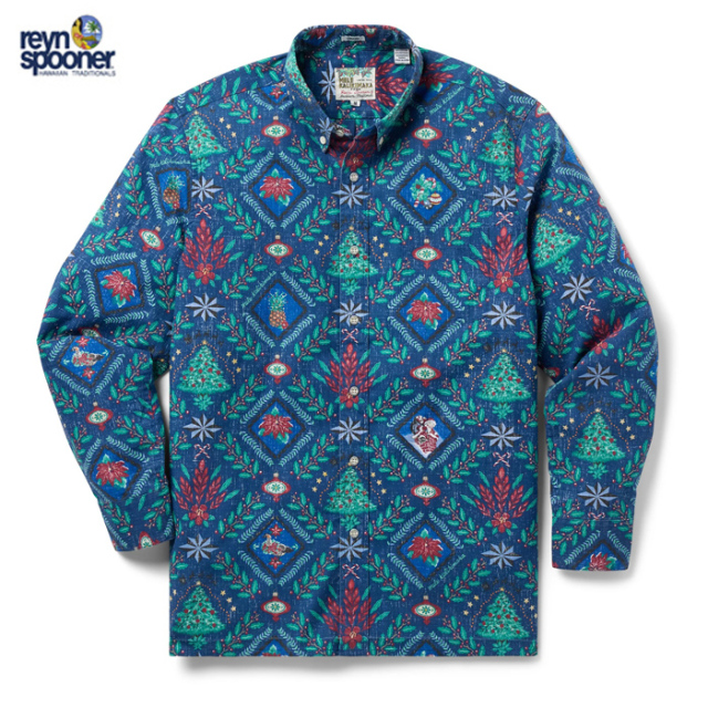 ReynSpooner レインスプーナー 長袖アロハシャツ