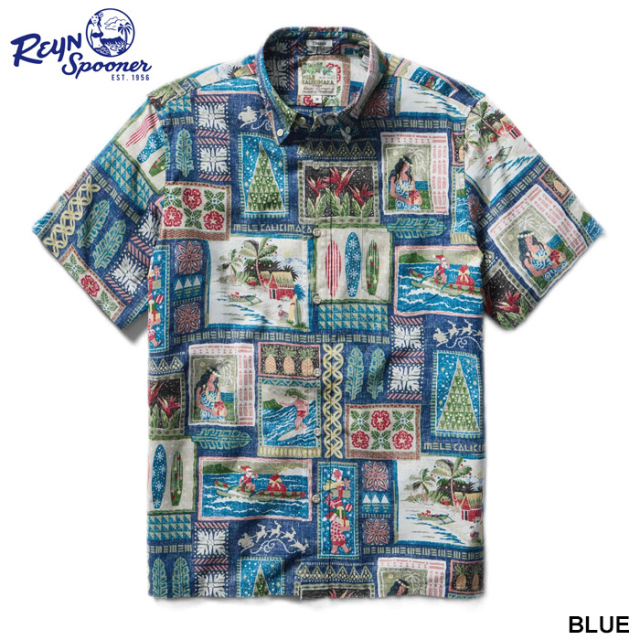 ReynSpooner レインスプーナー アロハシャツ クリスマス