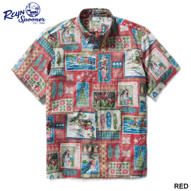 ReynSpooner レインスプーナー アロハシャツ クリスマス