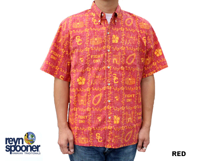 Reyn Spooner レインスプーナー アロハシャツ UNIVERSITY OF SOUTHERN 