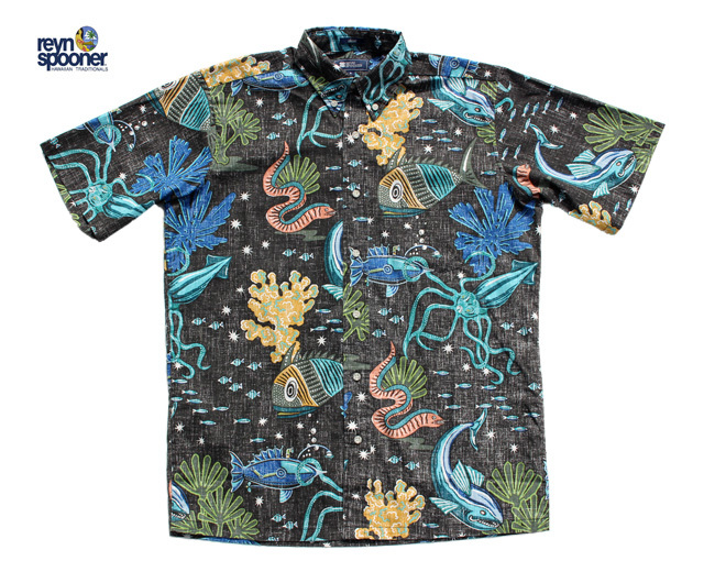 ReynSpooner レインスプーナー アロハシャツ 深海魚