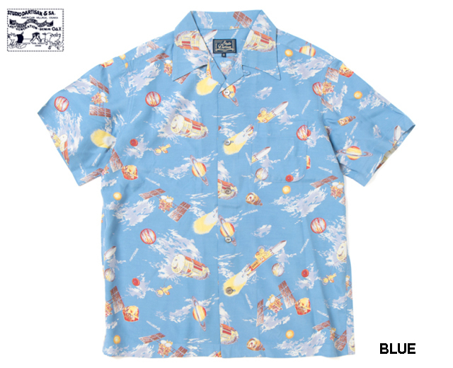 ダルチザン アロハシャツ ロケット 宇宙 ブタ