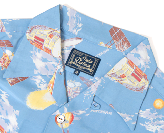 ダルチザン アロハシャツ ロケット 宇宙 ブタ