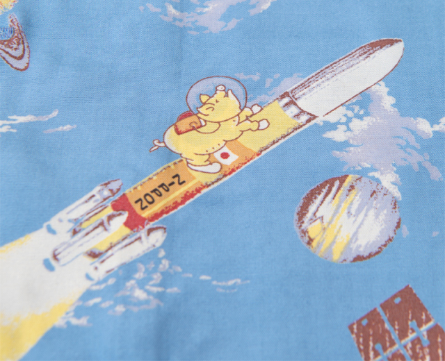 ダルチザン アロハシャツ ロケット 宇宙 ブタ