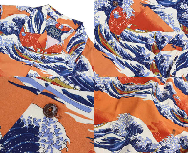 ダルチザン アロハシャツ 富嶽三十六景p+