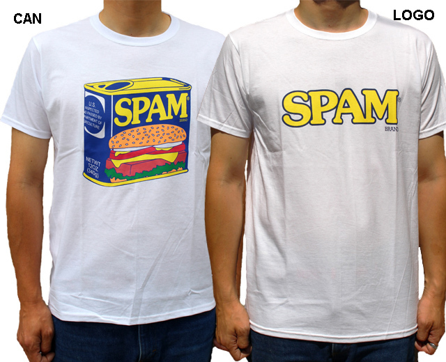 SPAM スパム 半袖T 「SPAM Tee」 バーガー オールド 白 【メール便可】