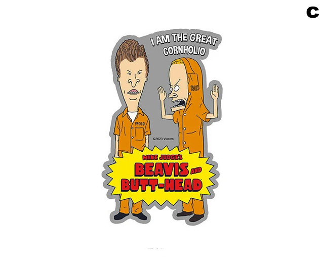 バス＆バッドヘッド ステッカー