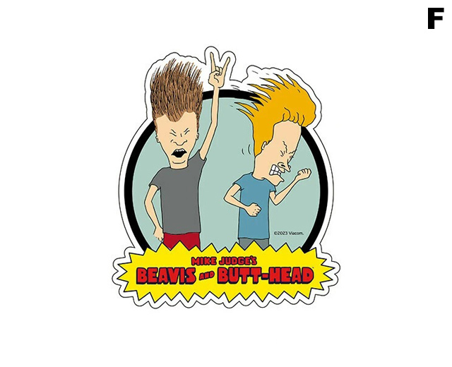 バス＆バッドヘッド ステッカー