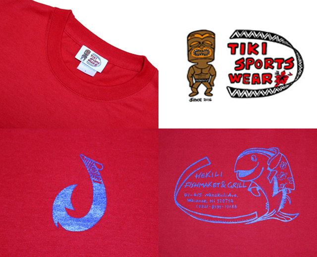 TIKI SPORTS WEAR ハワイアン 長袖Tシャツ