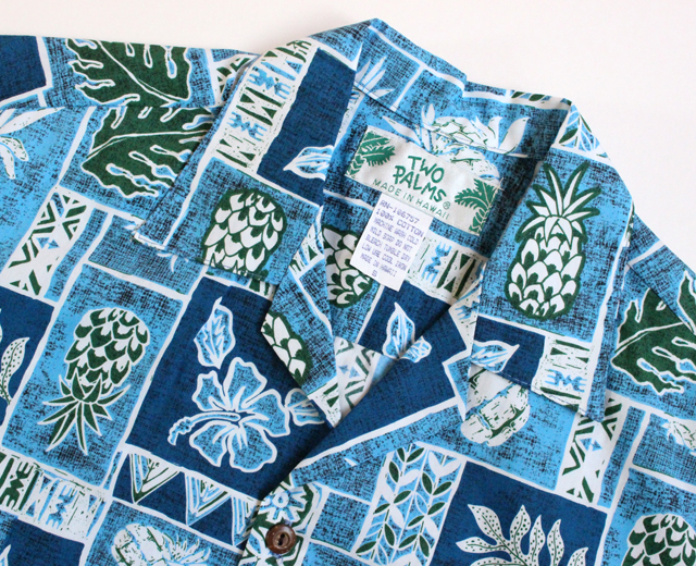 トゥーパームス アロハシャツ ハワイ製