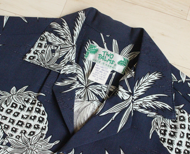トゥーパームス アロハシャツ レーヨン ハワイ製