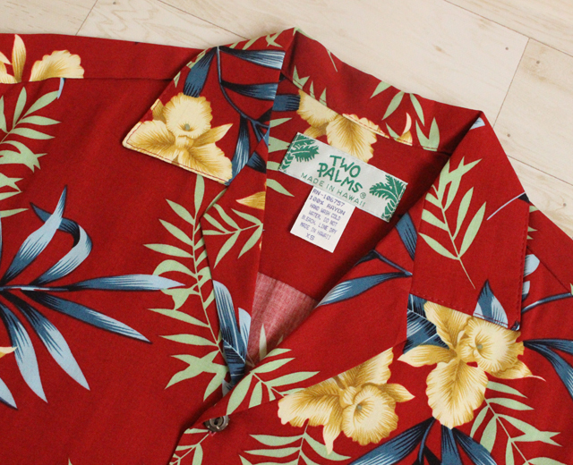 トゥーパームス アロハシャツ レーヨン ハワイ製