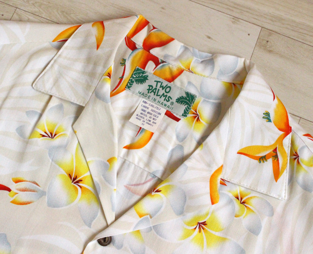 トゥーパームス アロハシャツ レーヨン ハワイ製