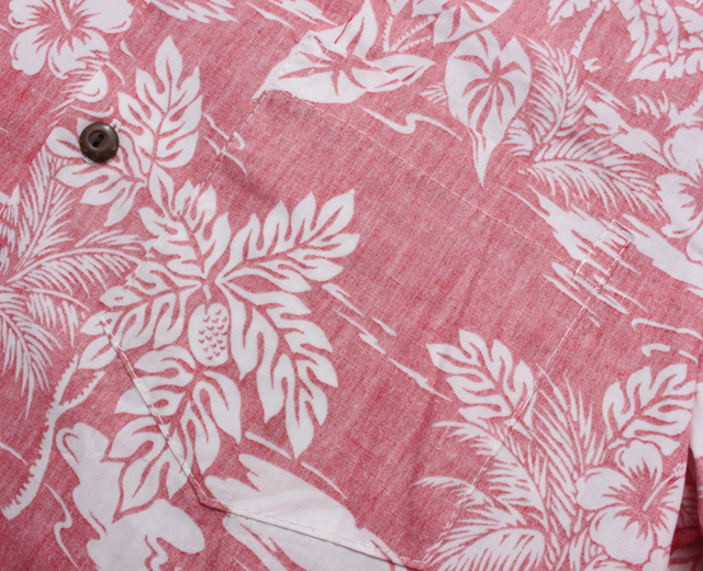 トゥーパーム長袖 アロハシャツ ハワイ製