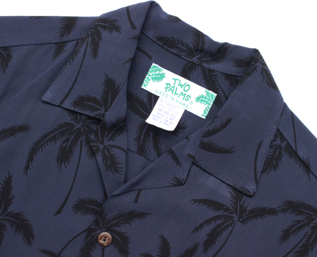 トゥーパーム長袖 アロハシャツ ハワイ製