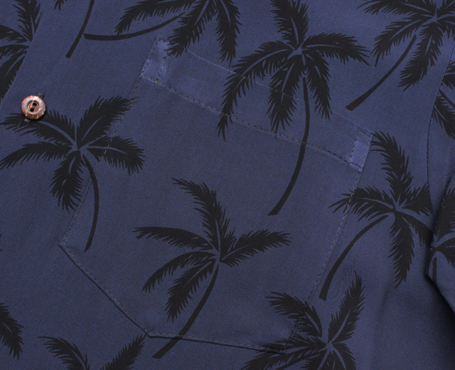 トゥーパーム長袖 アロハシャツ ハワイ製