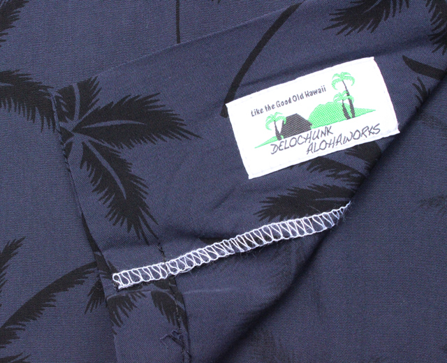 トゥーパーム長袖 アロハシャツ ハワイ製