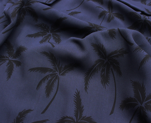 トゥーパーム長袖 アロハシャツ ハワイ製