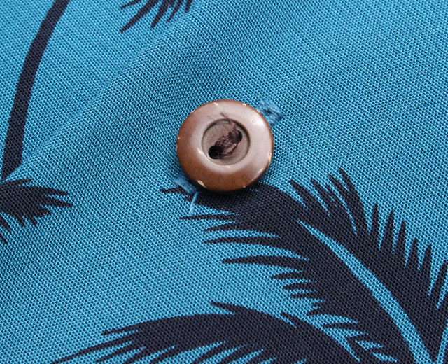 トゥーパーム長袖 アロハシャツ ハワイ製