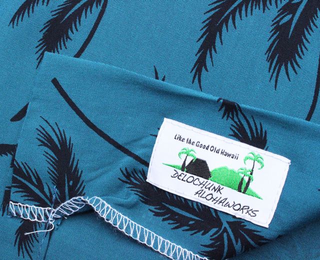 トゥーパーム長袖 アロハシャツ ハワイ製