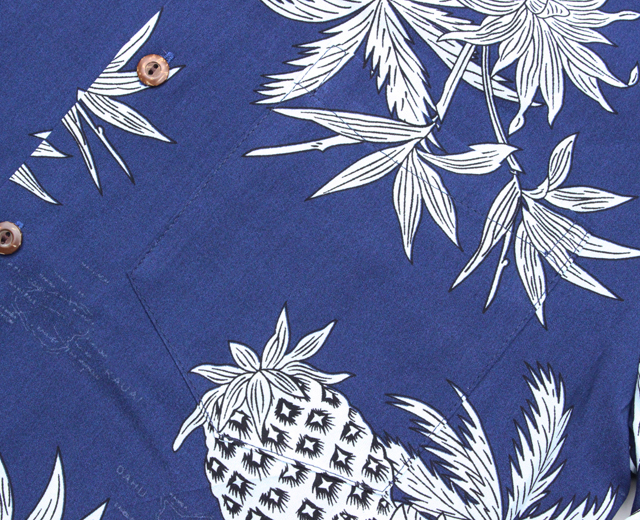 トゥーパーム長袖 アロハシャツ ハワイ製