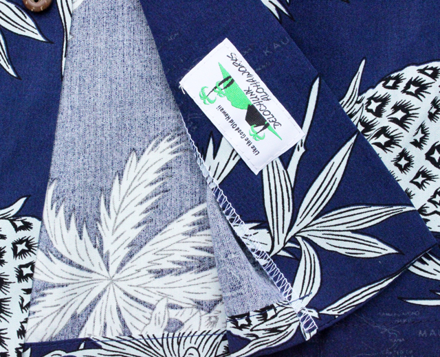 トゥーパーム長袖 アロハシャツ ハワイ製