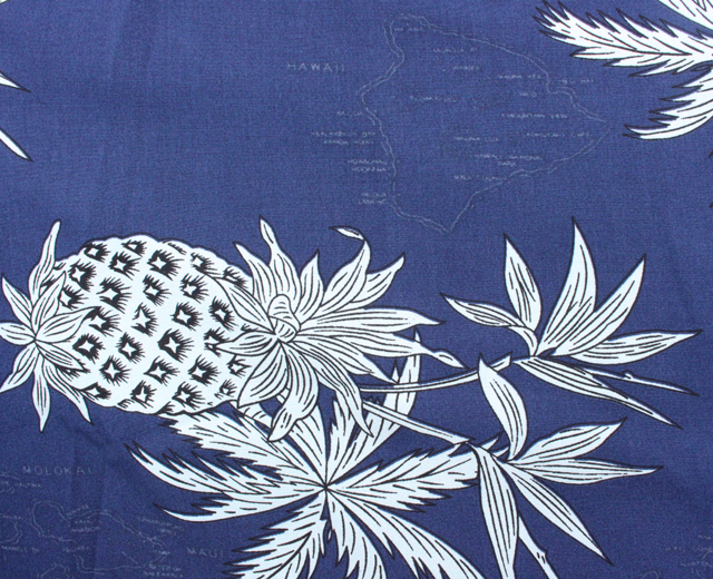 トゥーパーム長袖 アロハシャツ ハワイ製