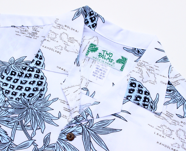 トゥーパーム長袖 アロハシャツ ハワイ製