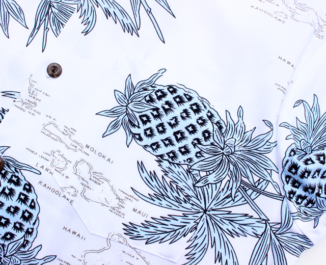 トゥーパーム長袖 アロハシャツ ハワイ製