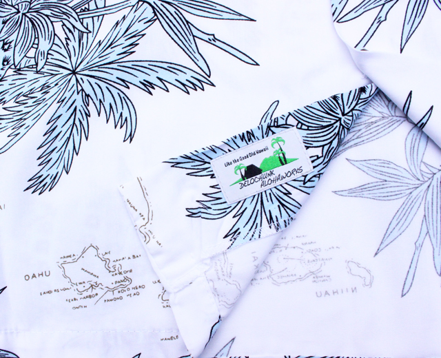 トゥーパーム長袖 アロハシャツ ハワイ製