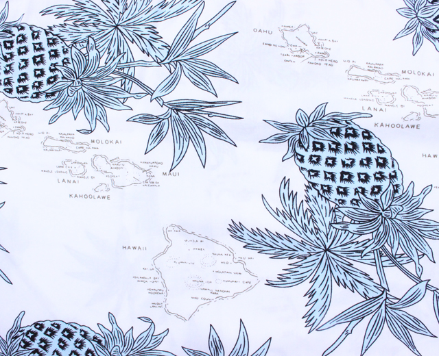 トゥーパーム長袖 アロハシャツ ハワイ製