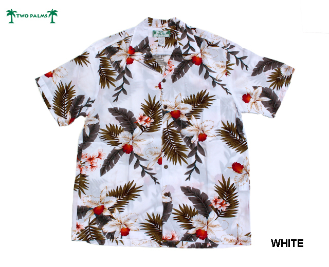 トゥーパームス ハワイ製 アロハシャツ