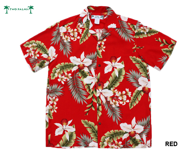 トゥーパームス ハワイ製 アロハシャツ