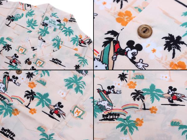 トゥーパームス アロハシャツ ディズニー ミッキーマウス