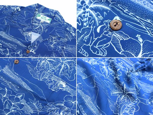 トゥーパームス アロハシャツ ディズニー ミッキーマウス