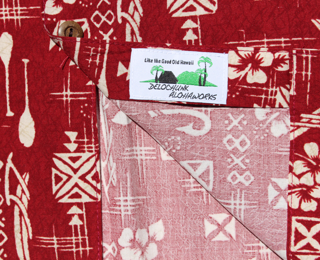 トゥーパームス 長袖 アロハシャツ ハワイ製