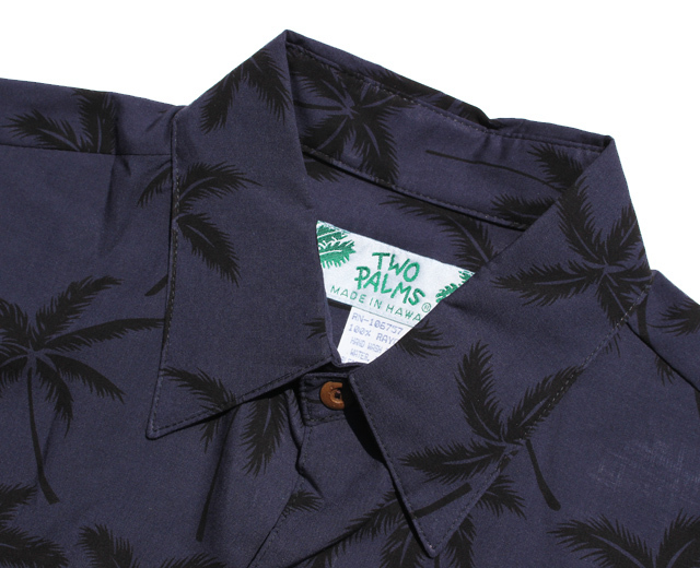 トゥーパームス 長袖 アロハシャツ ハワイ製