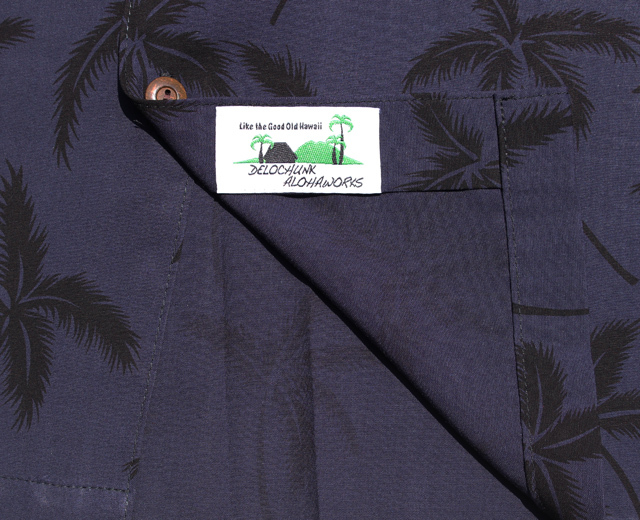 トゥーパームス 長袖 アロハシャツ ハワイ製