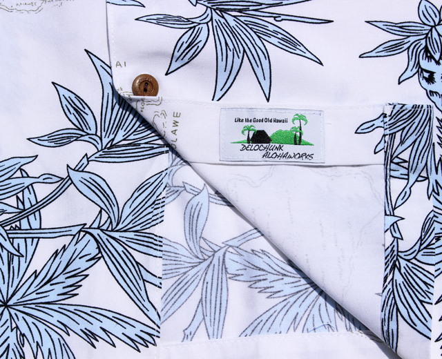 トゥーパームス 長袖 アロハシャツ ハワイ製