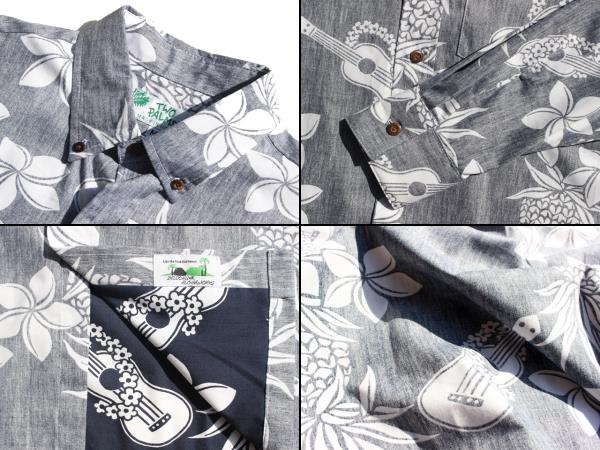 トゥーパームス 長袖 アロハシャツ ハワイ製