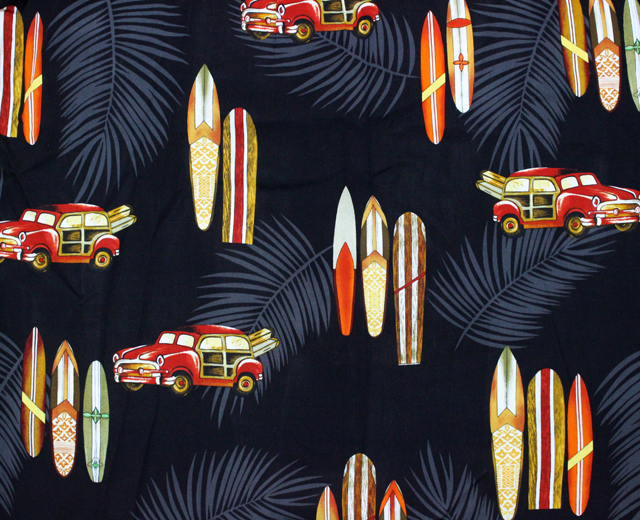 TWOPALMS トゥーパームス 長袖アロハシャツ ハワイ製