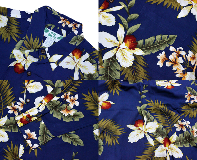 TWOPALMS トゥーパームス 長袖アロハシャツ ハワイ製
