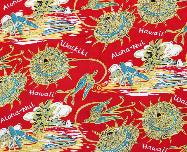 TWOPALMS トゥーパームス 長袖アロハシャツ ハワイ製