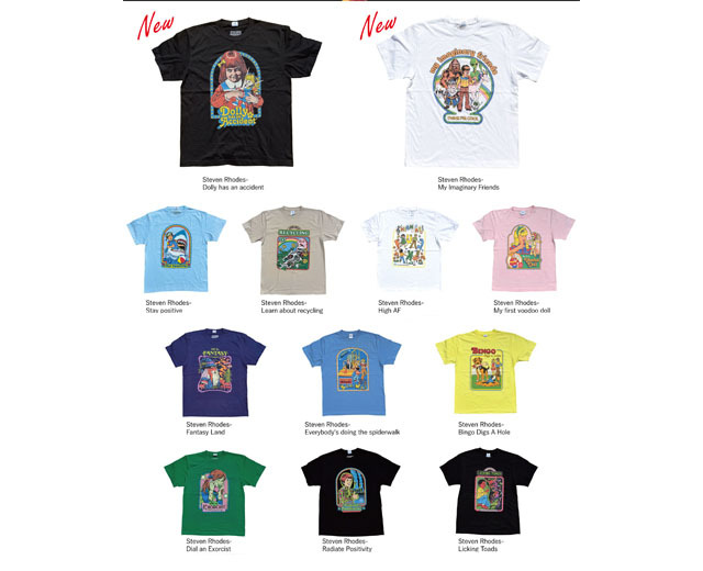 Steven Rhodes スティーブンローズ イラストTシャツ
