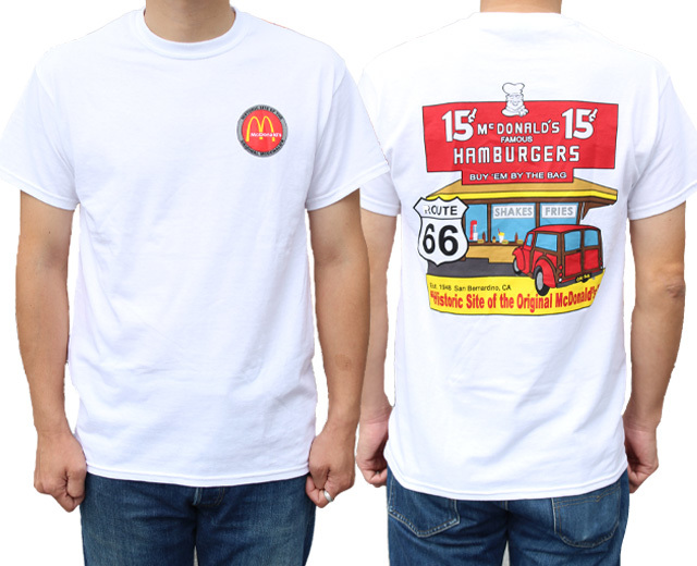 カリフォルニアのあるマクドナルドの博物館限定Tシャツが少量入荷