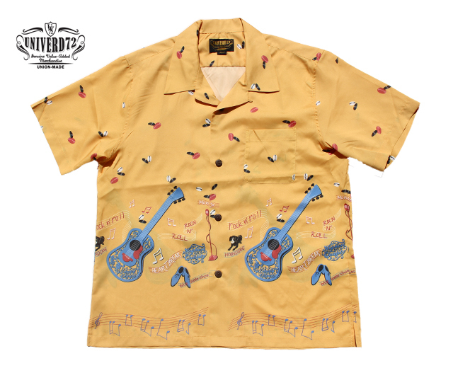 ユニバード72 アロハシャツ ギター