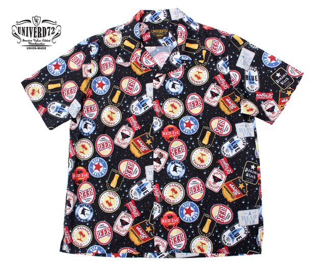 ユニバード72 アロハシャツ ビール