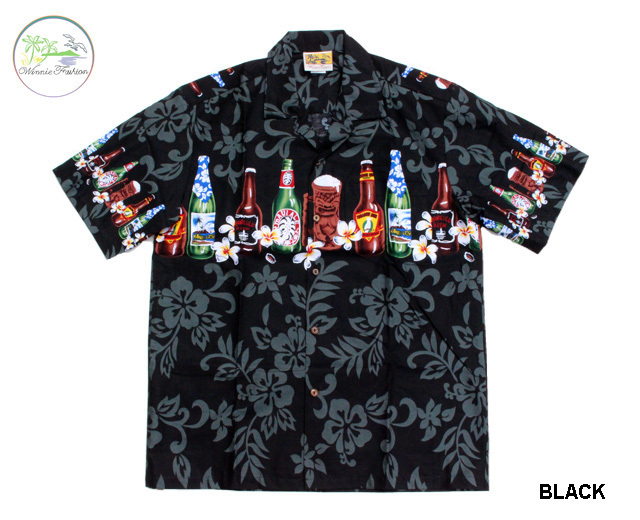 ウィーニーファッション アロハシャツ ハワイ製 ビール